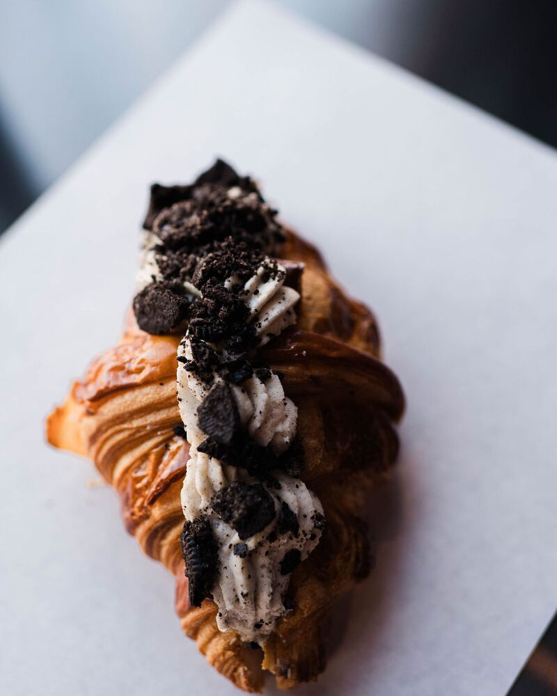 Cookies and cream croissant